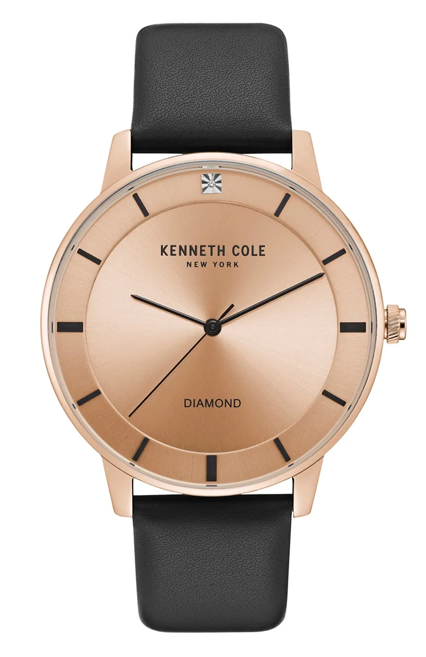 

Kenneth Cole | Kenneth Cole Mens Fashion Leather Quartz Watch KC50857001