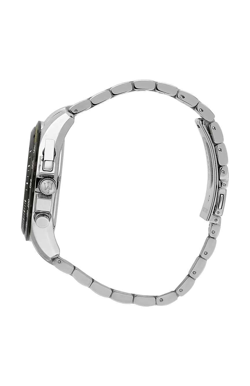 مازيراتي ساعة أنالوج بسوار ستانلس إستيل للرجال