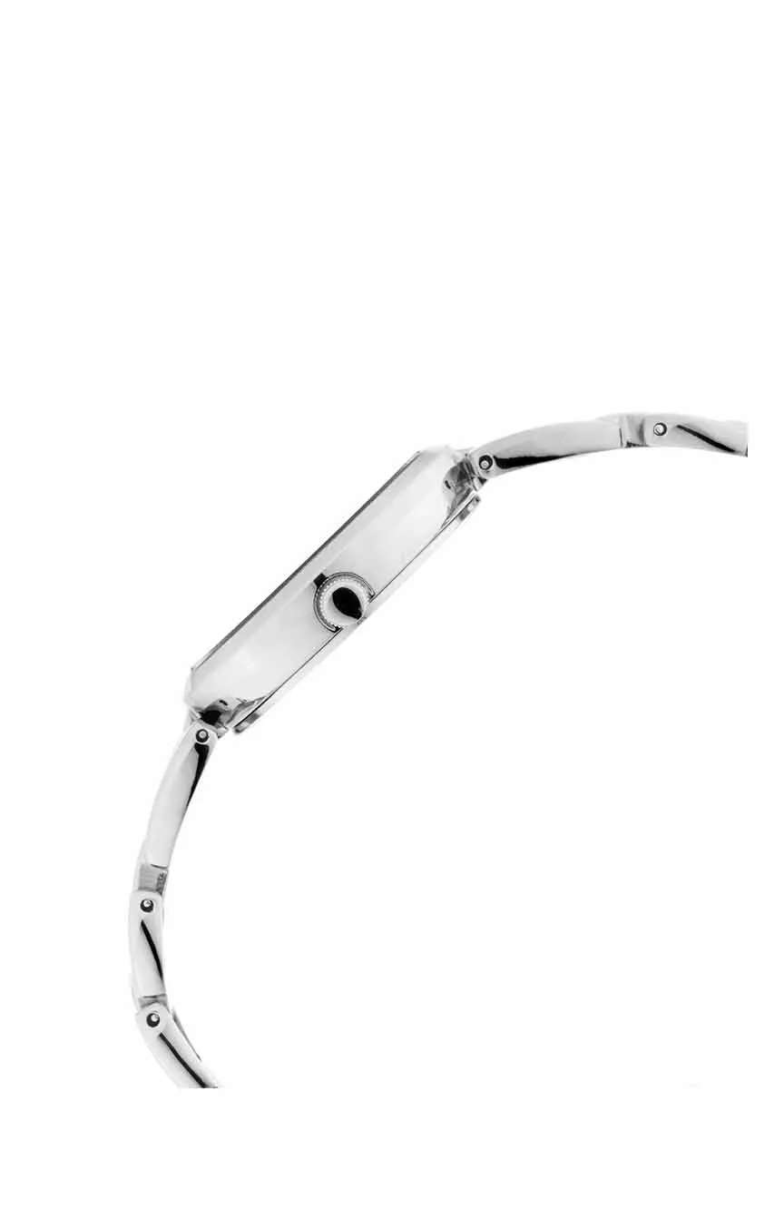 Titan Raga Viva Grey Dial Analog with Date Silver Metal Strap Watch for Women