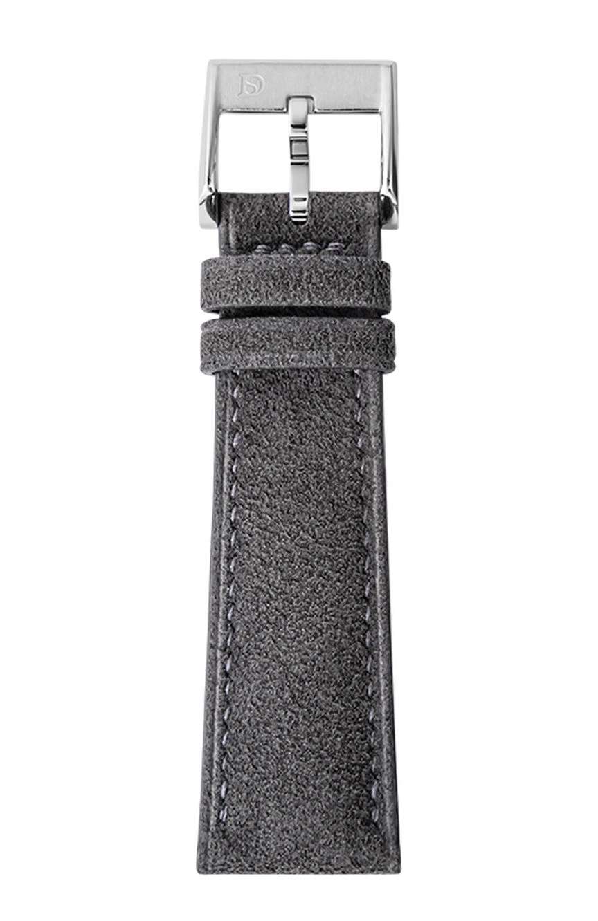 Delugs Leather - Dark Grey Alcantara Signature Strap