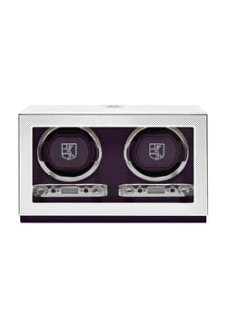 WOLF SILVER DOUBLE WATCH WINDER