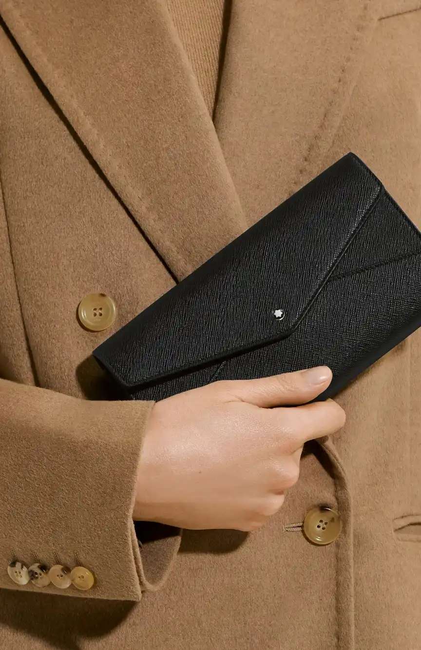 مون بلان Envelope Thin Continental Wallet