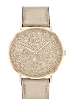 Coach ساعة يد نسائية بسوار من جلد العجل من كوتش بتقنية الكوارتز - 14504077