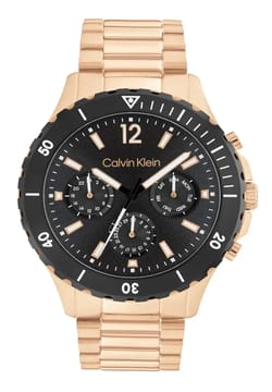 Calvin Klein ساعة يد رجالية بسوار ستانلس ستيل من كالفن كلاين بتقنية الكوارتز - 25200315