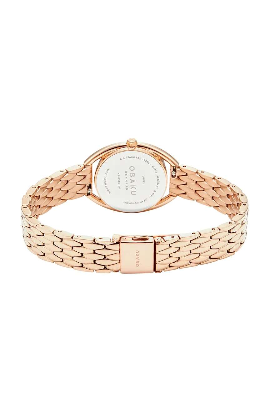 اوباكو ساعة يد نسائية بسوار ستانلس ستيل