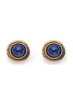 Mon Reve Lapis Gold Plated Earrings
