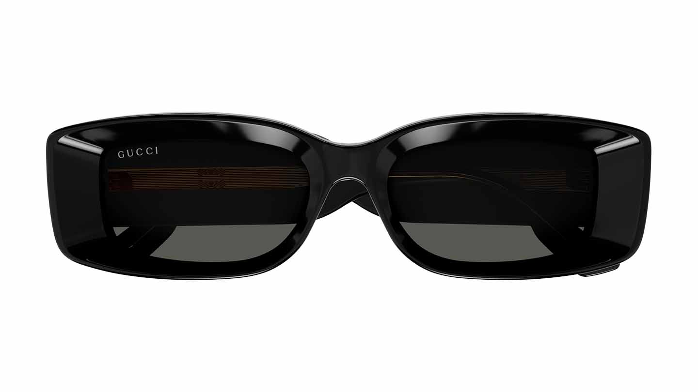 Gucci Women Rectangular Square Black Sunglass RivoliShop