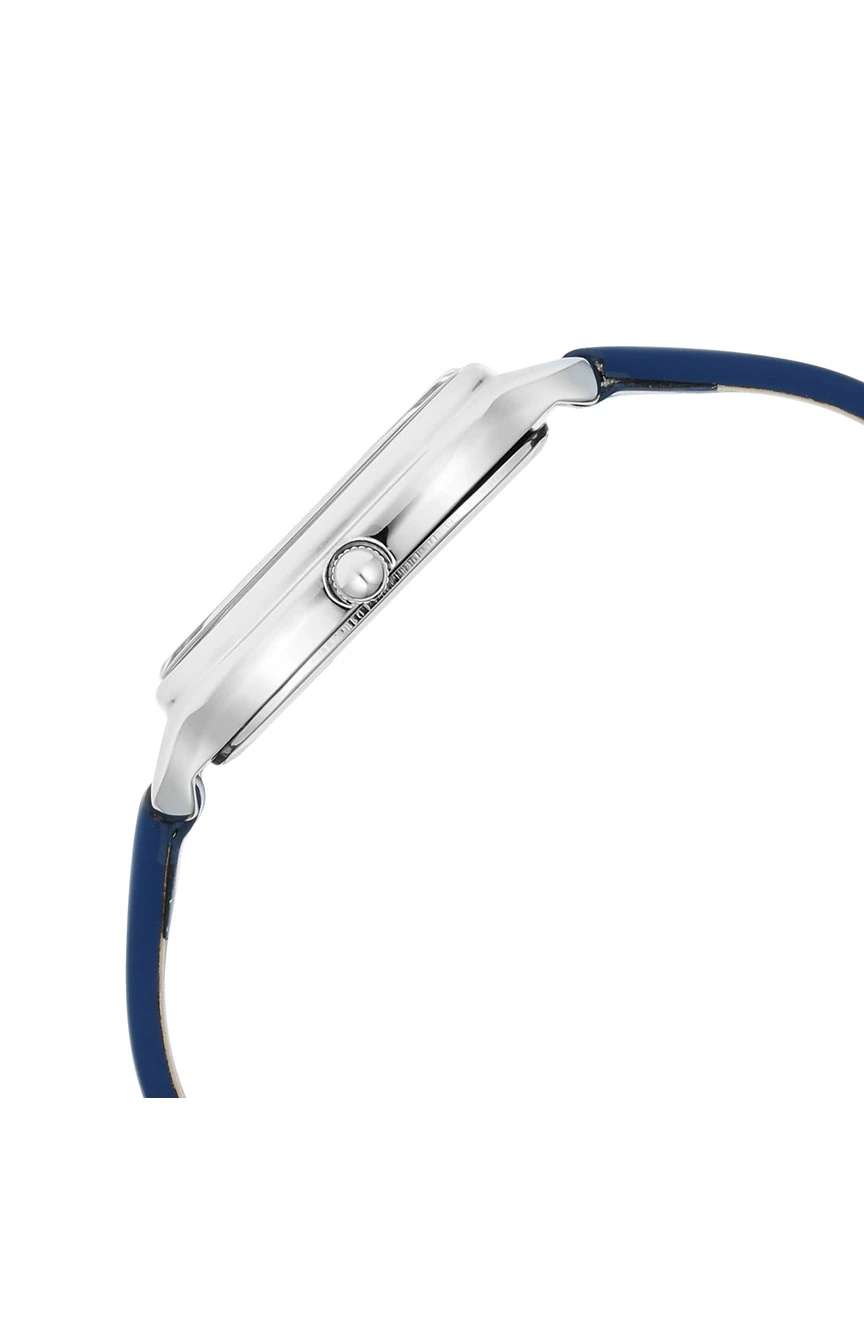 Titan Workwear Quartz Analog White Dial Green Leather Strap Watch For Women