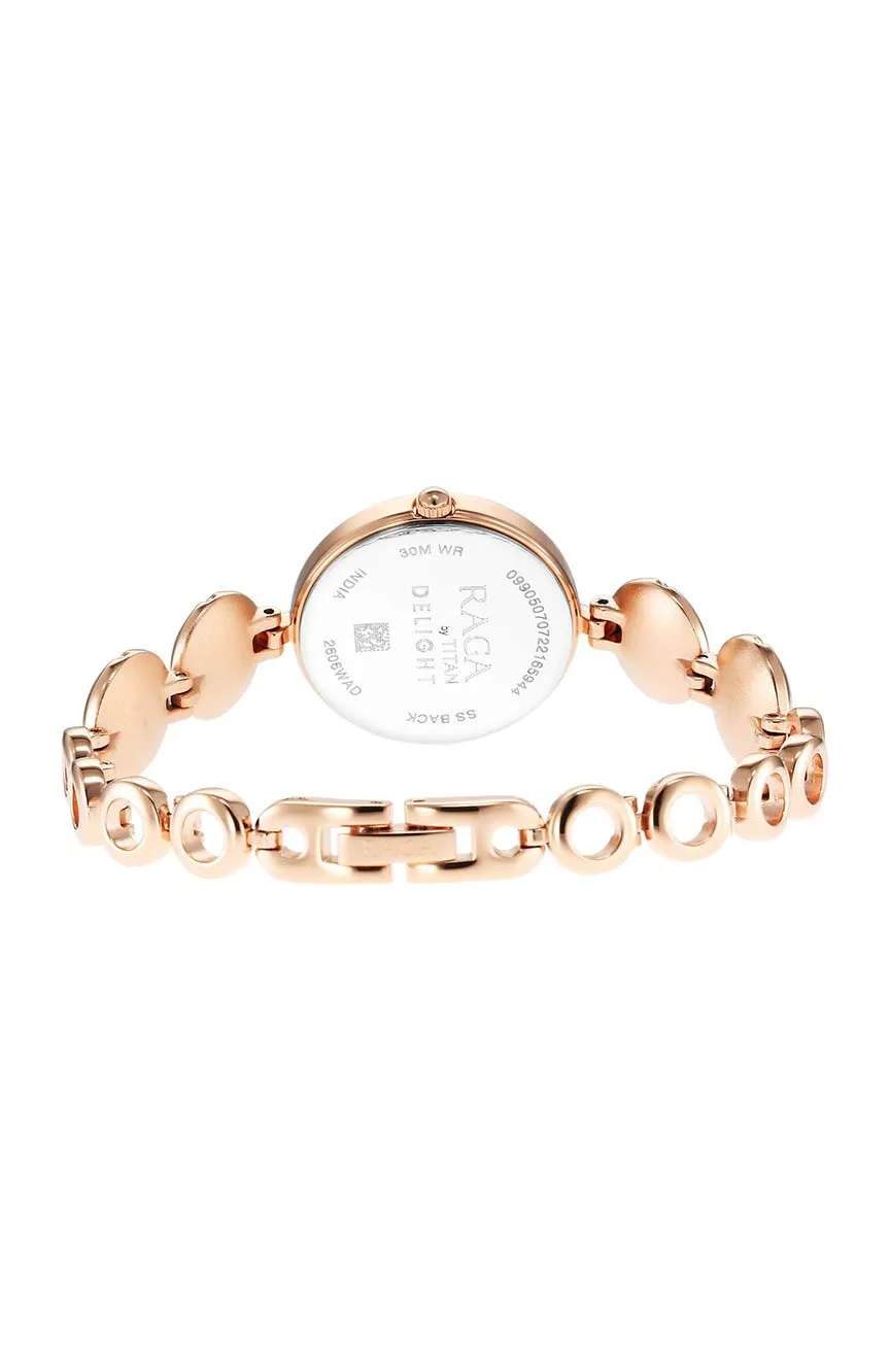 Titan Raga Delight Two Toned Dial Women Watch With Metal Strap