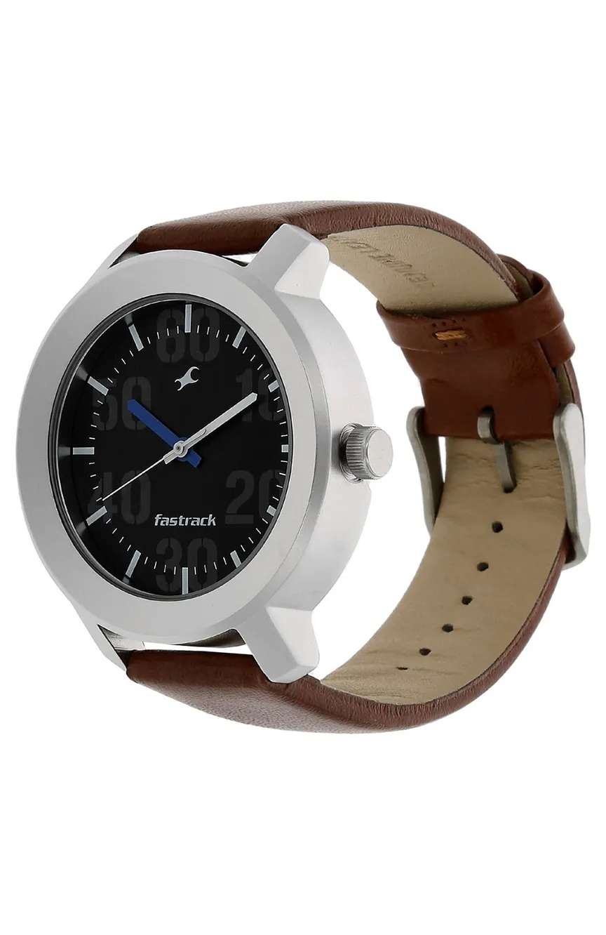 Fastrack  Men's Quartz Leather