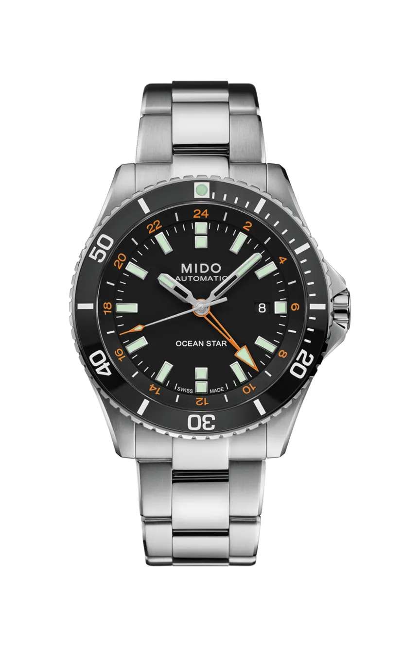 Mido OS CAPTAIN/BGR/A/STEEL/BLACK DIAL