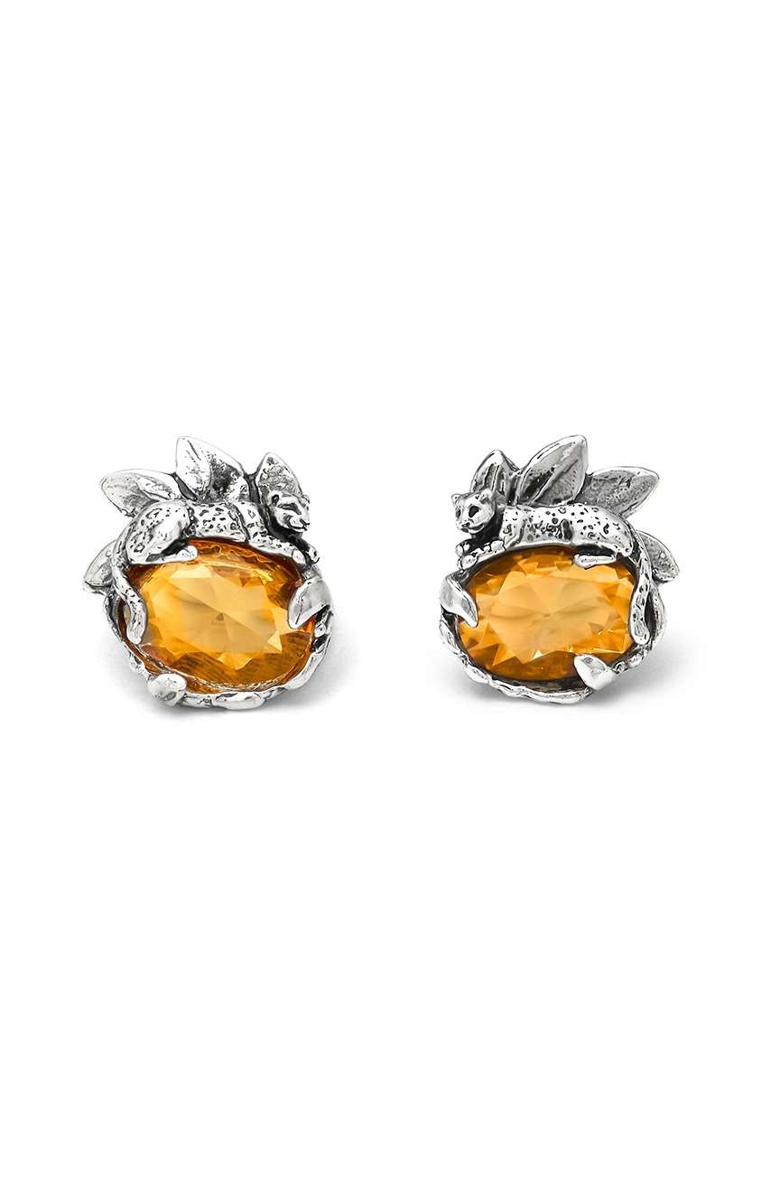 Giovanni Raspini Eden Leopard Earrings