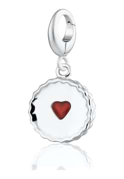 Lily Charmed Silver Jammie Dodger Biscuit Charm