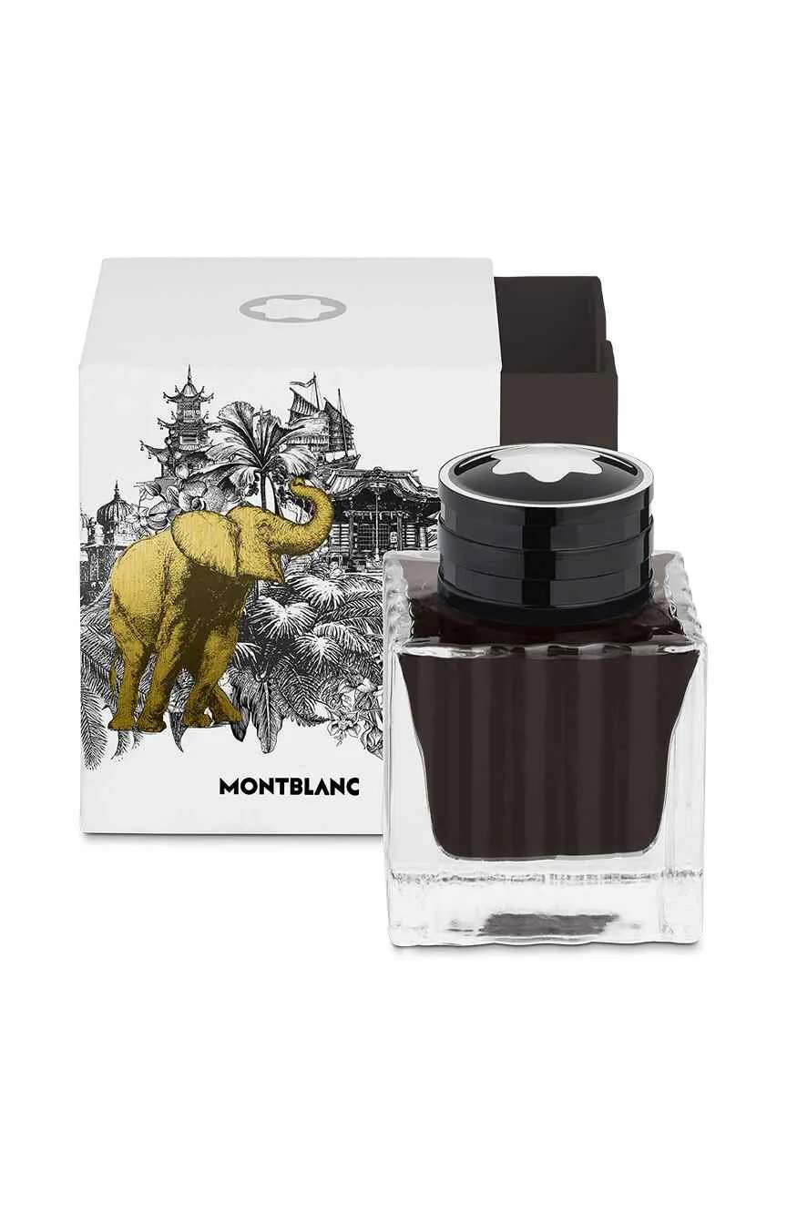 Montblanc Ink Bottle 50 ml Brown Meisterstuck Around The World In 80 Days