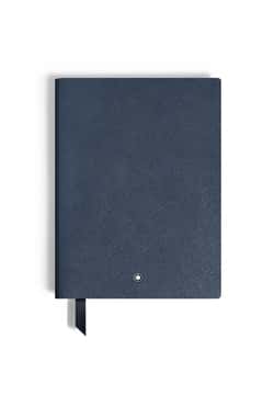 Montblanc Notebook Medium Saffiano Leather Blue Lined Pages