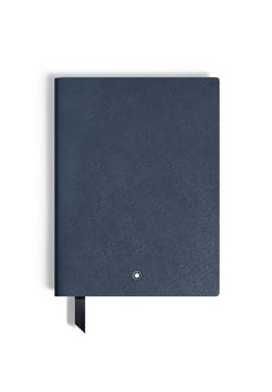 Montblanc Notebook Medium Saffiano Leather Blue Lined Pages