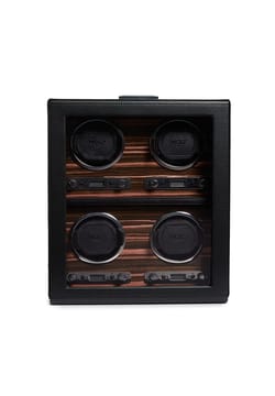 WOLF علبة رودستر لـ 4 ساعات مع مساحة للتخزين