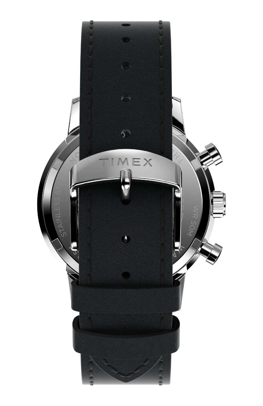 Timex Marlin Chronograph Tachymeter 40mm Leather Strap Watch