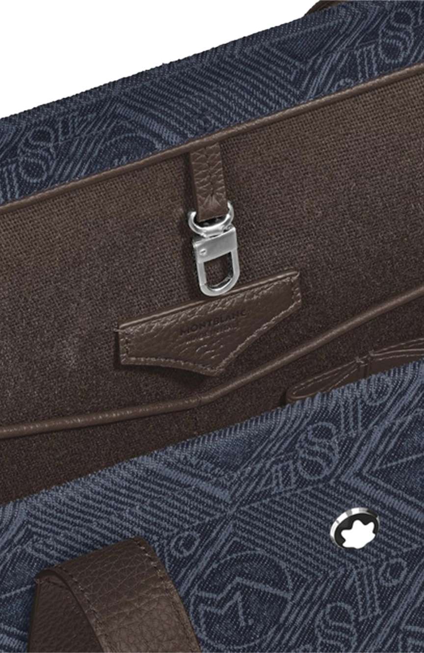 Montblanc Tote Bag In 4810 Denim