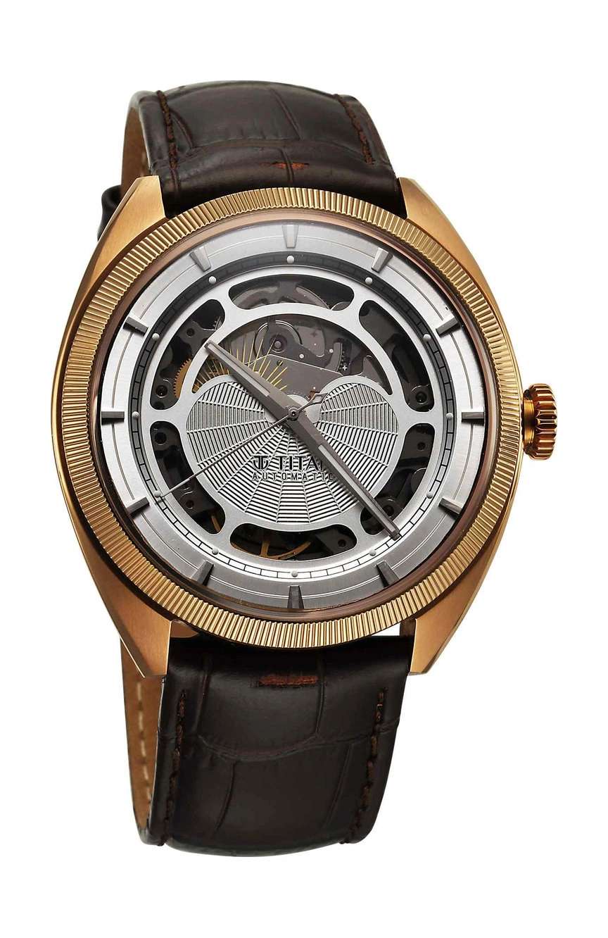 Titan Cupola Automatic Analog with Sun Moon Phase