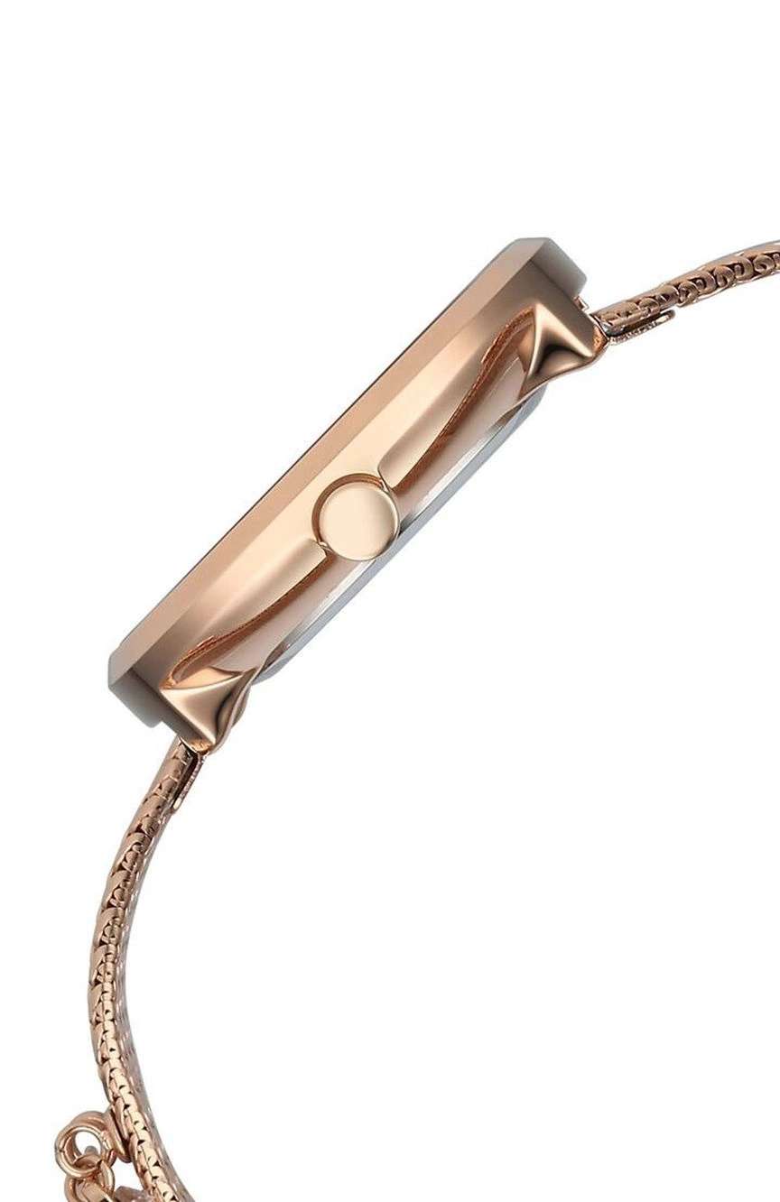 Titan Raga Memoirs Quartz Analog Mother Of Pearl Dial With Rose Gold Metal Strap Watch For Women