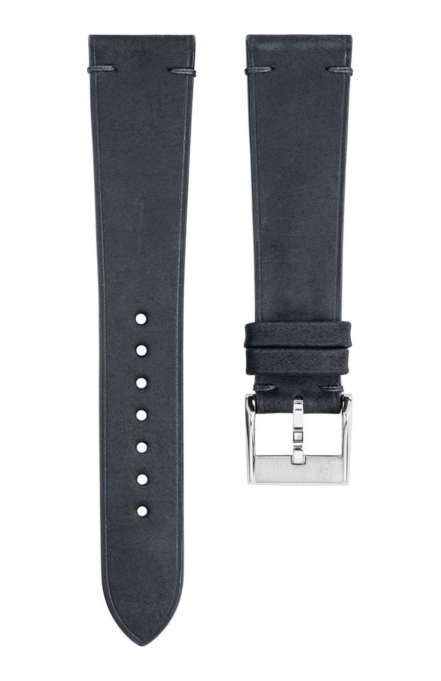 ديلوجز سوار جلدي بخياطة جانبية باللون الأسود