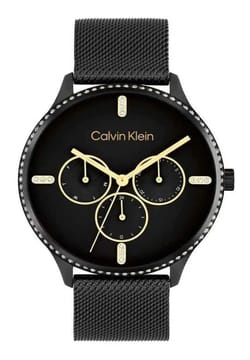 Calvin Klein ساعة كلفن كلاين دريس كوارتز ستانلس ستيل للنساء 25200369