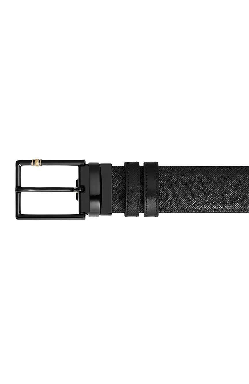 Montblanc 35 mm Reversible Belt in Leather with Rectangular Meisterstuck Buckle