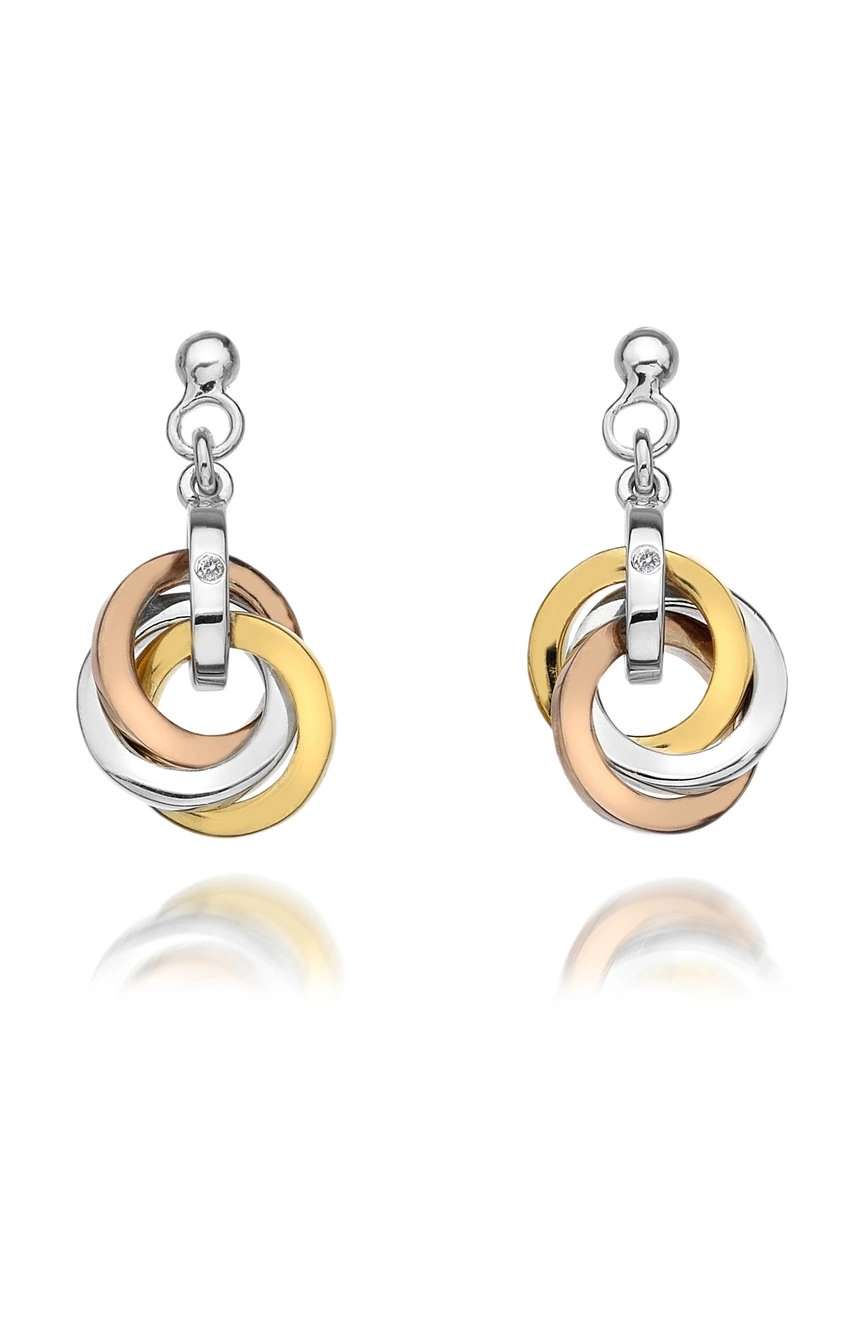 Hot Diamonds Calm Earrings - Rose and Yellow Gold Accents