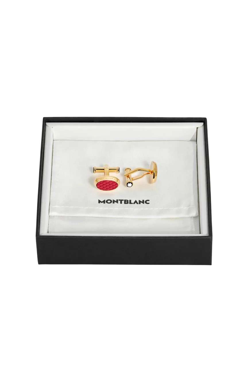 Montblanc Cufflinks Meisterstuck Red Lacquer