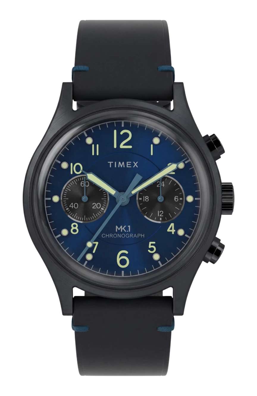 Timex MK1 Chronograph 40mm Leather Strap Watch