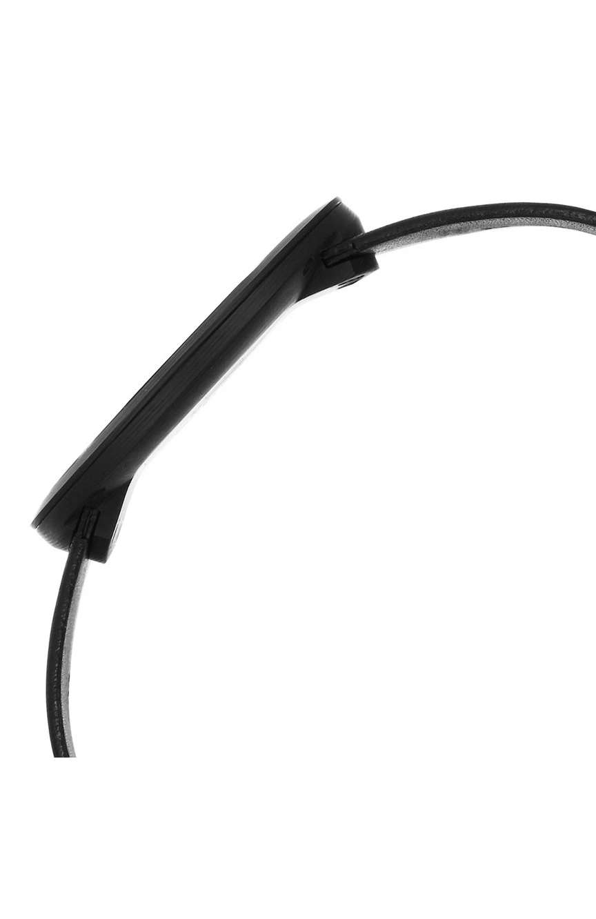 Titan Edge Carbon Fibre Quartz Analog Black Dial Leather Strap Unisex Watch