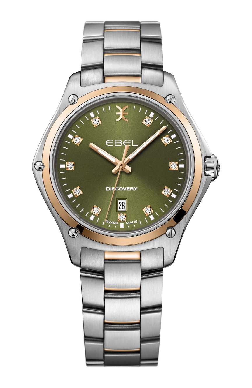 Ebel Womens Discovery Quartz 18K Rose Gold Watch