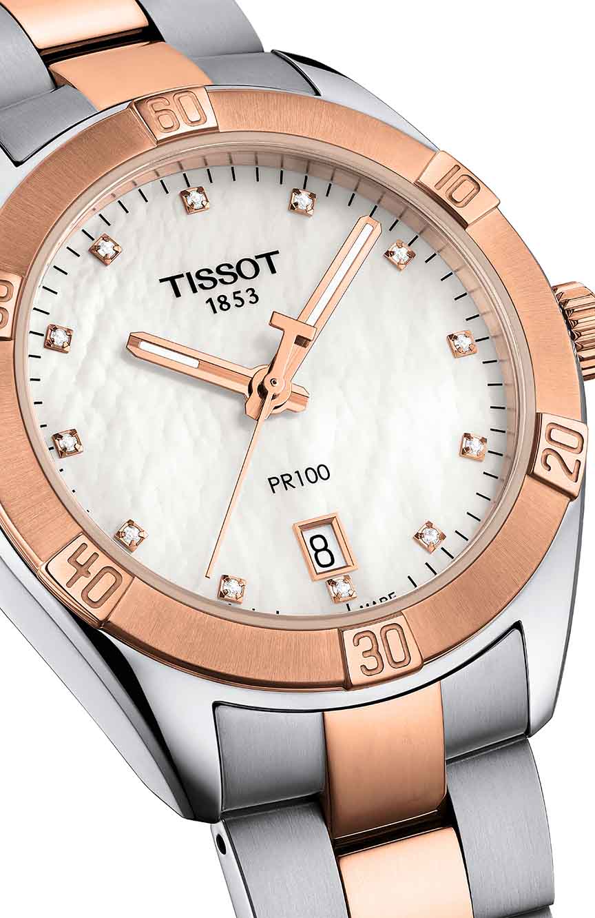 تيسو ساعة اليد بي آر 100