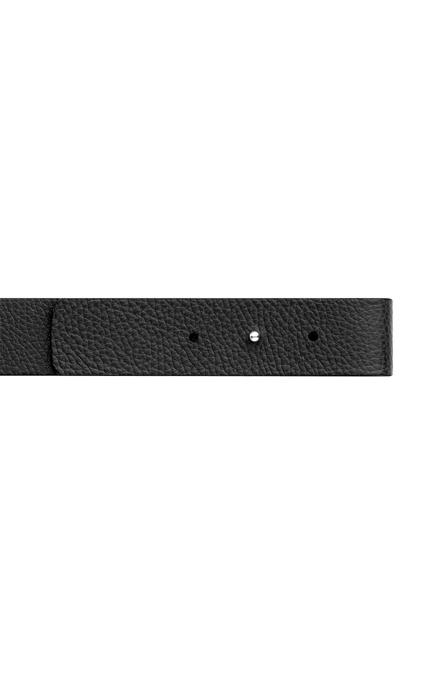 Montblanc M LOCK 4810 buckle grainy black 35 mm leather belt  