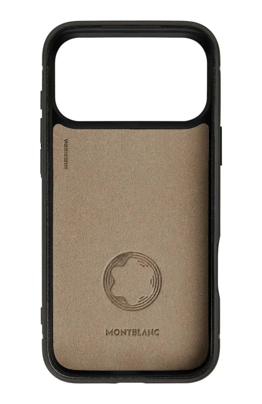 Montblanc Hardshell Case for iPhone 17 Pro Max with 2cc in Extreme Leather