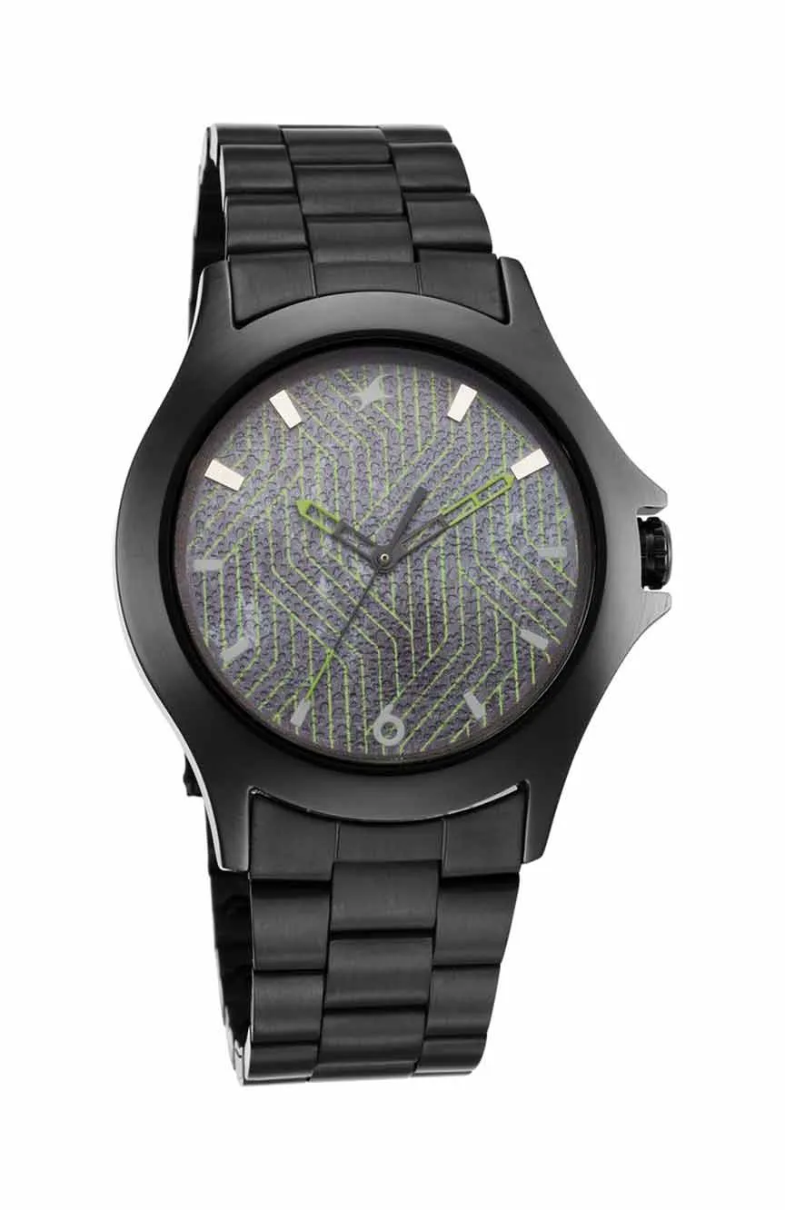 

Titan | Fastrack Stunners Quartz Analog Multicoloured Dial Metal Strap Watch for Guys
