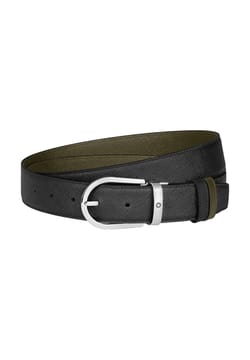 Montblanc Horseshoe 35 mm Reversible Belt in Sartorial Leather