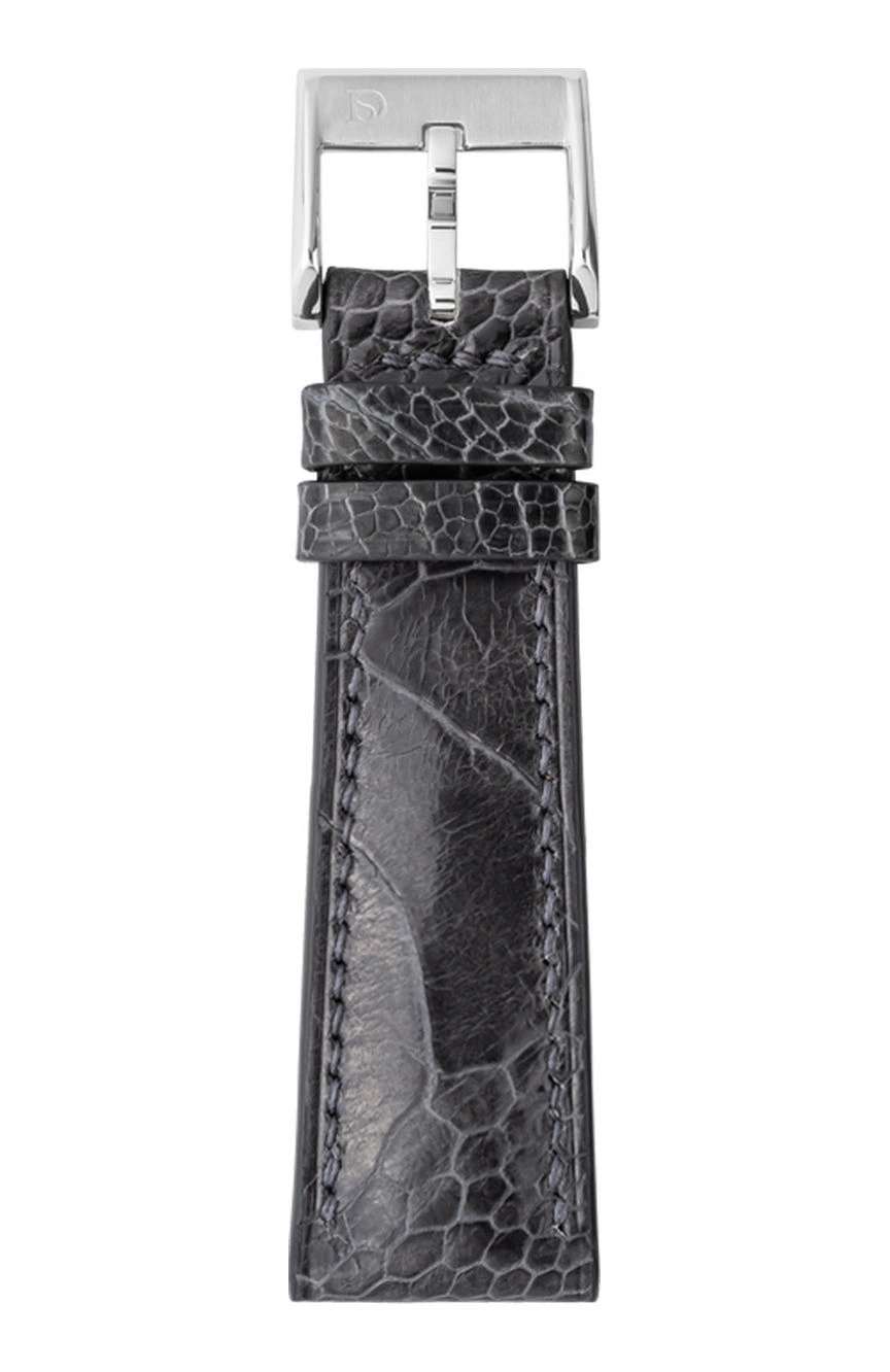 Delugs Leather - Dark Grey Ostrich Signature Strap