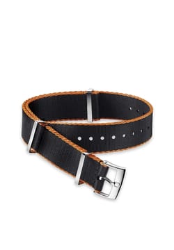 OMEGA Polyamide, black orange bordered, Nato Strap