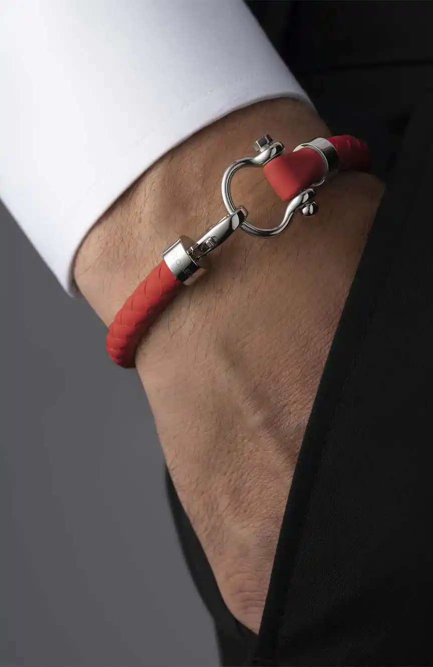 OMEGA Bracelet Rubber Stainless Steel