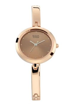 Titan Raga Viva Rose Gold Dial Women Watch With Metal Strap