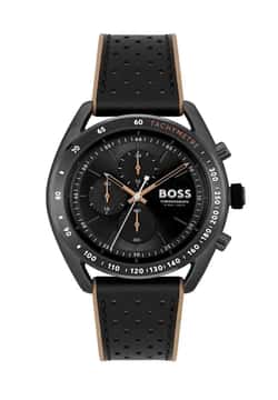Hugo Boss ساعة كوارتز بسوار سيليكون من هوجو بوص للرجال