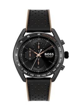 Hugo Boss ساعة كوارتز بسوار سيليكون من هوجو بوص للرجال