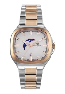 Continental Gents Silver Rose Gold Stainless Steel watch
