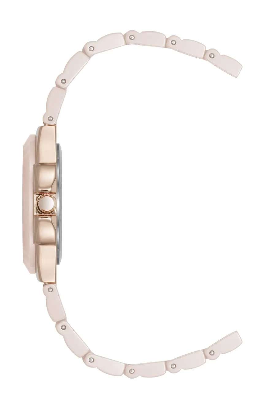 آن كلاين ساعة انالوج بسوار سيراميكي للنساء