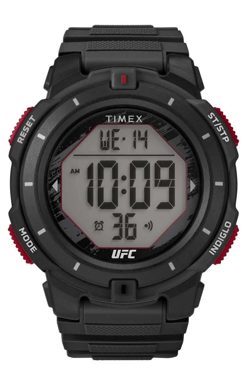 Timex UFC Rumble 50mm PU Strap Watch