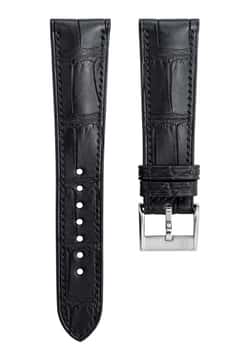 Delugs Leather - Matte Black Alligator Signature Strap