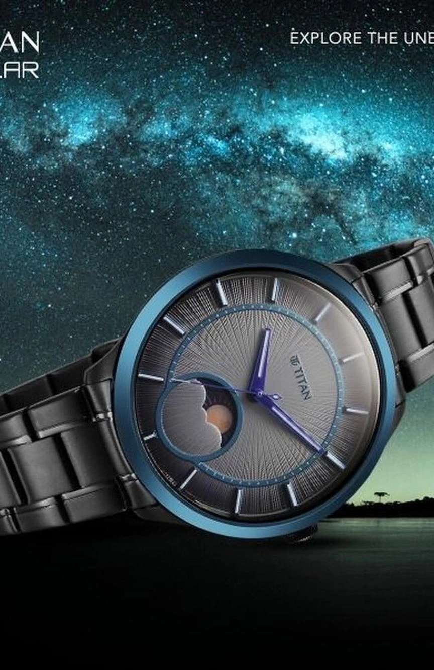 Titan Caelum Sun Moon Sub-Dial in Gunmetal Grey - Stellar Edition