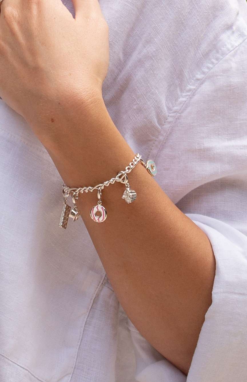 Lily Charmed Silver Biscuit Charm